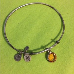 Alex & Ani Topaz stone bracelet.